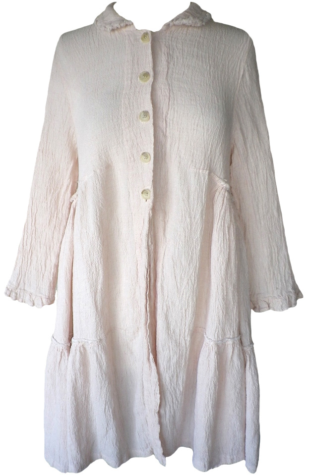 Lightest Pink Cotton Duster