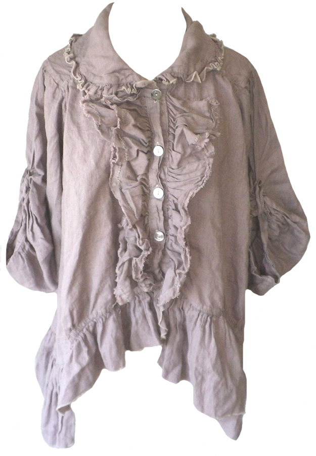 Magnolia Pearl Lavender linen Ms. Peaches Jacket